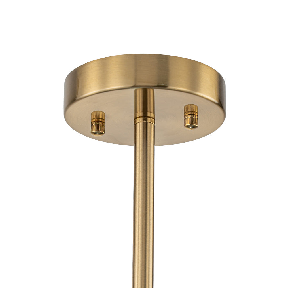 Orbis Contemporary Glass Chandelier - Lamp Copper