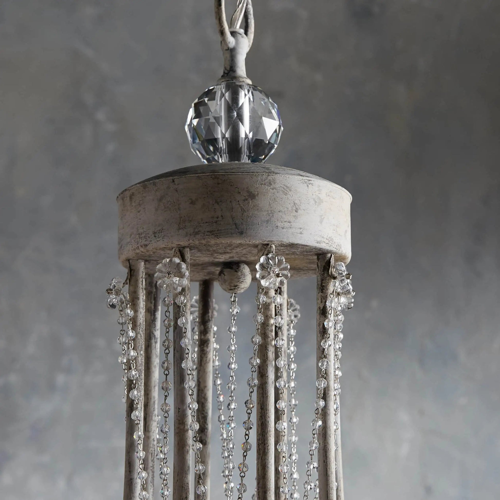 Luster Vintage Industrial Traditional Metal Crystal Chandelier - Lamp Copper