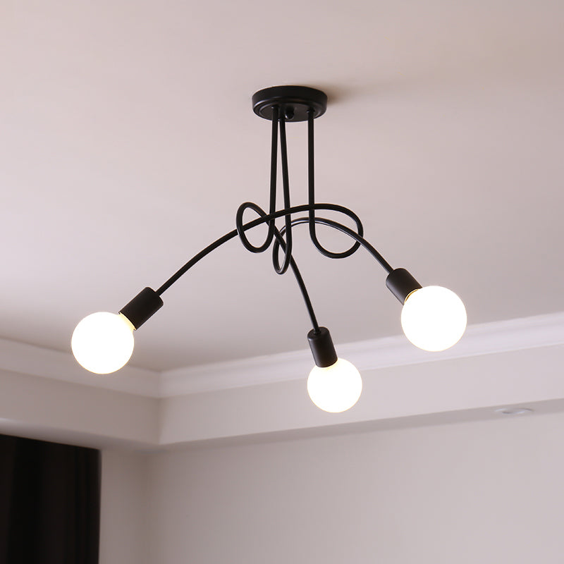 Oasis Art Unique Sputnik Metal Glass Ceiling Lamp - Lamp Copper