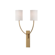 Slate Modern Minimalist Metal Fabric Wall Lamp - Lamp Copper