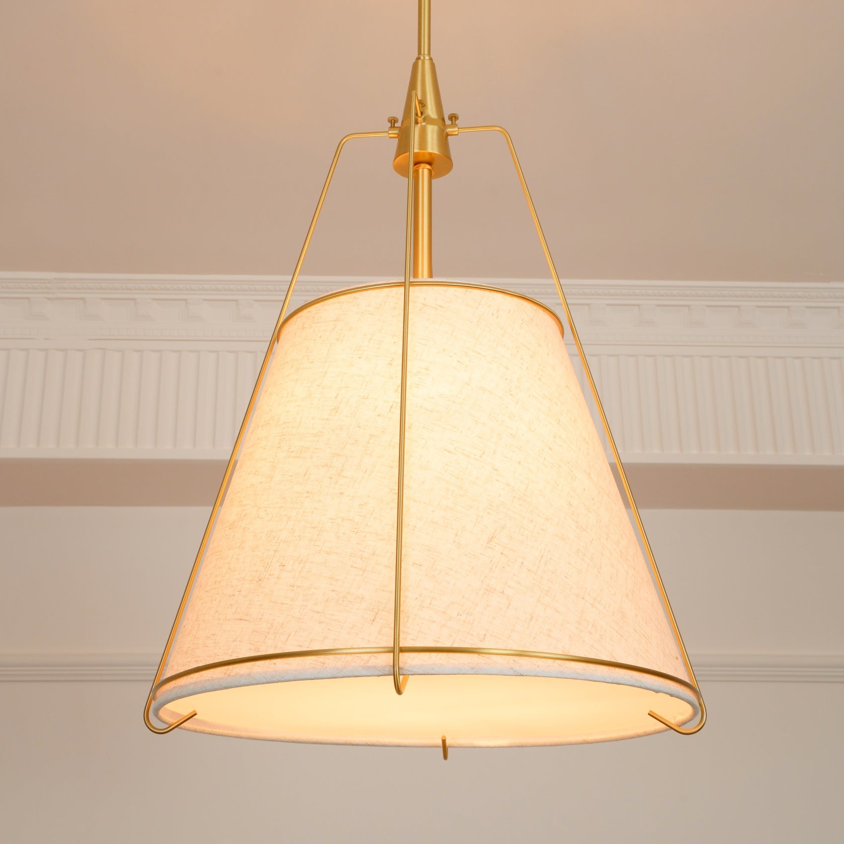 Veshaa Vintage Industrial Drum Fabric Pendant Lamp - Lamp Copper