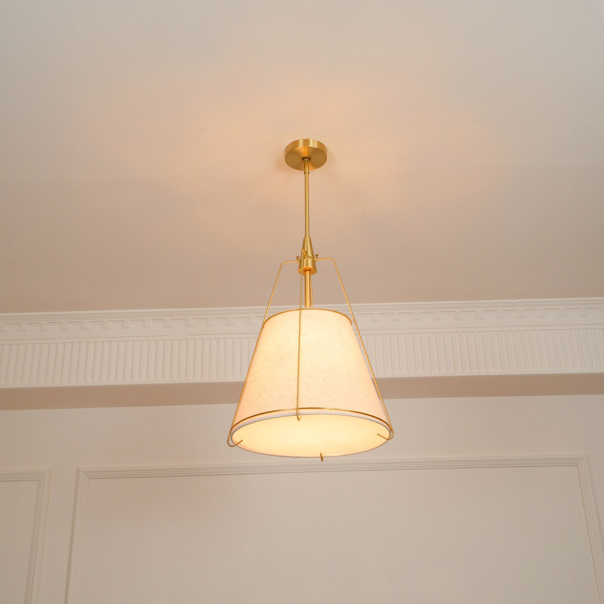 Veshaa Vintage Industrial Drum Fabric Pendant Lamp - Lamp Copper