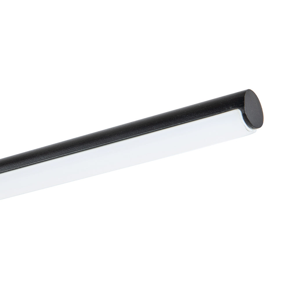 Qvisten Contemporary Linear LED Metal Semi Flush Mount Light - Lamp Copper