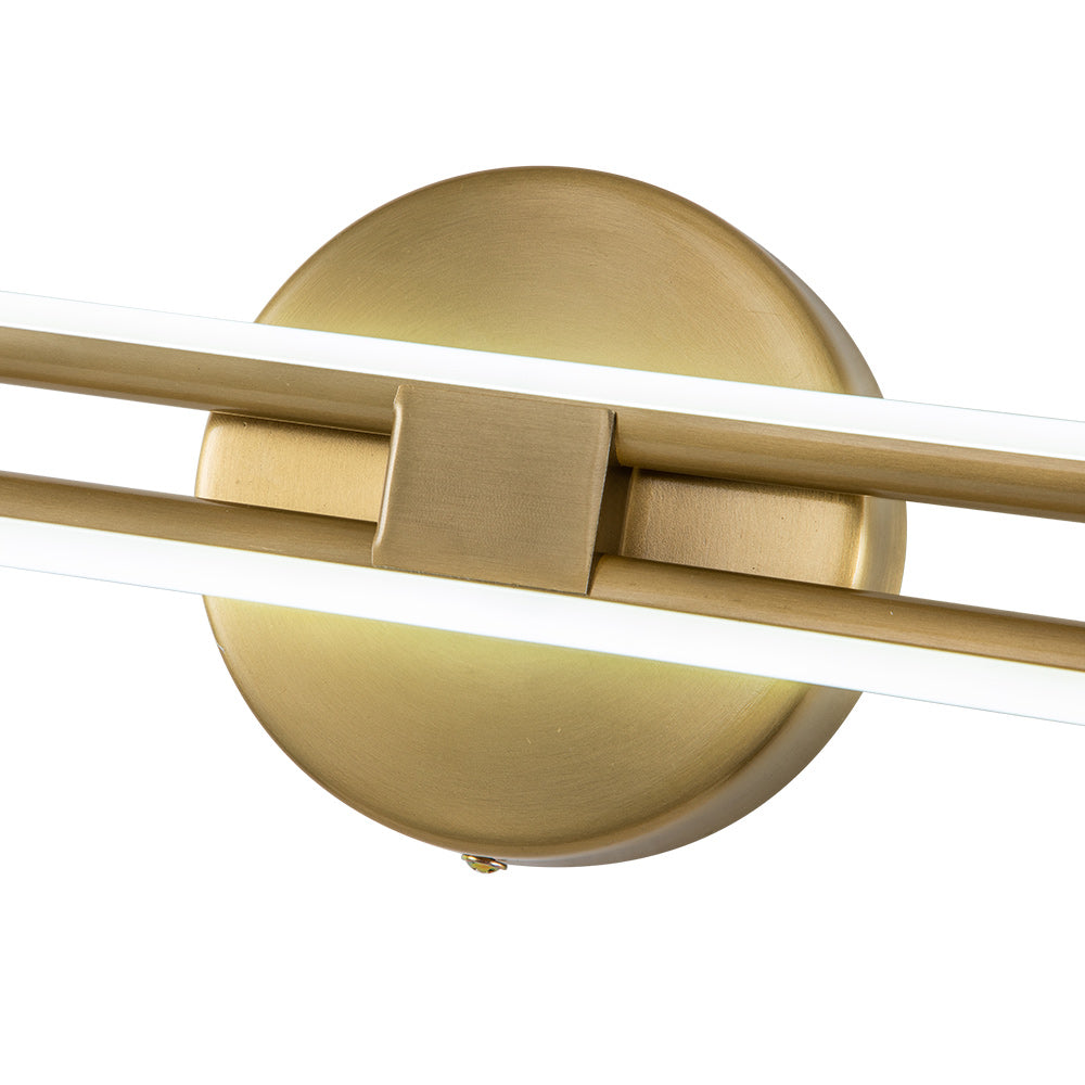 Qvisten Contemporary Linear LED Metal Semi Flush Mount Light - Lamp Copper