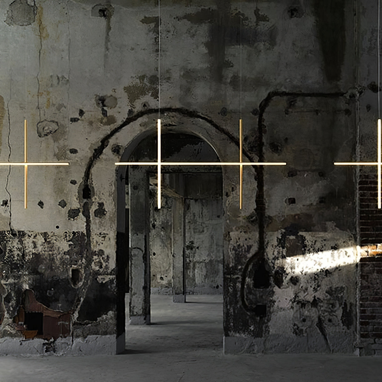 Breeze Modern Minimalist Classic Copper Metal Chandelier - Lamp Copper