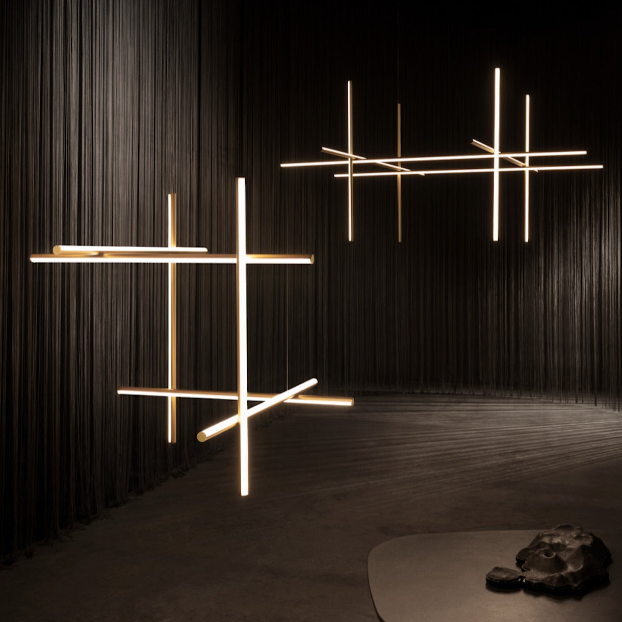 Breeze Modern Minimalist Classic Copper Metal Chandelier - Lamp Copper