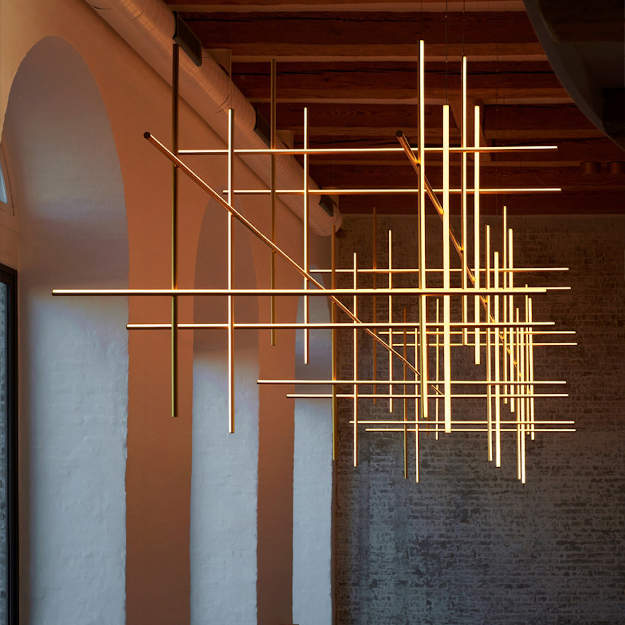 Breeze Modern Minimalist Classic Copper Metal Chandelier - Lamp Copper