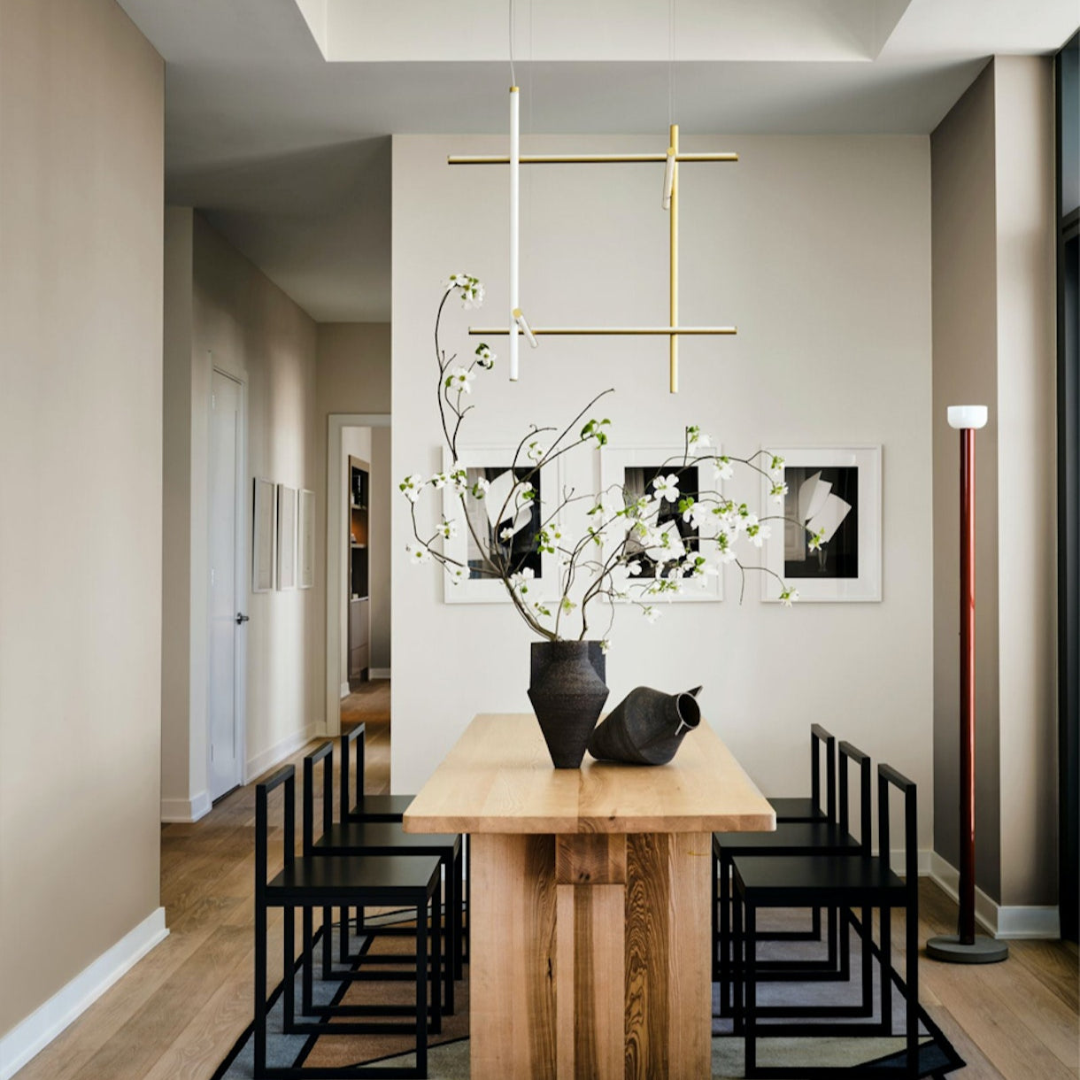 Breeze Modern Minimalist Classic Copper Metal Chandelier - Lamp Copper