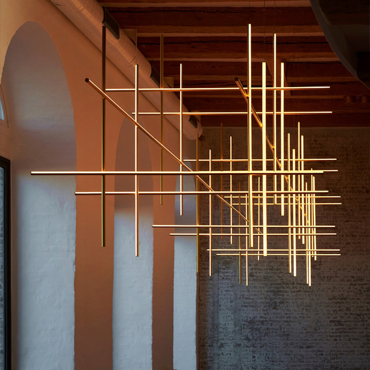 Breeze Modern Minimalist Classic Copper Metal Chandelier - Lamp Copper