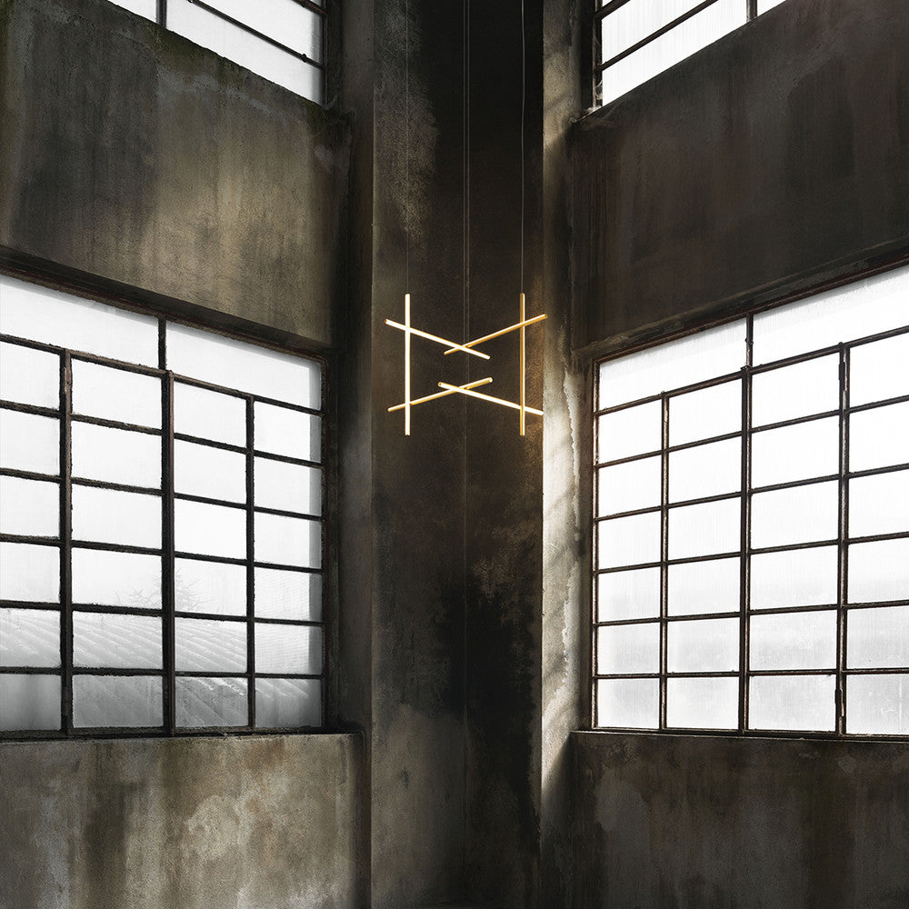 Breeze Modern Minimalist Classic Copper Metal Chandelier - Lamp Copper