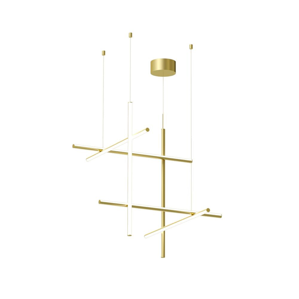 Breeze Modern Minimalist Classic Copper Metal Chandelier - Lamp Copper