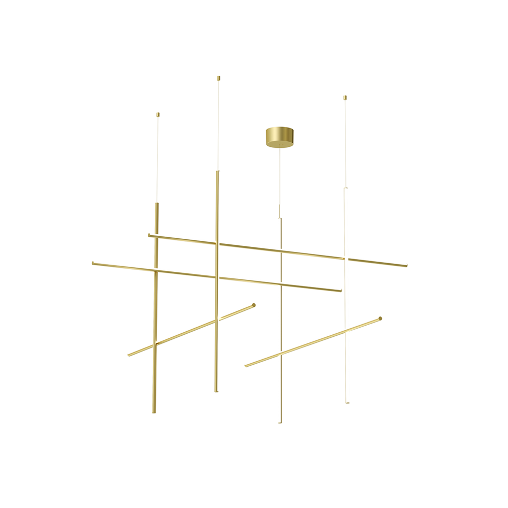 Breeze Modern Minimalist Classic Copper Metal Chandelier - Lamp Copper
