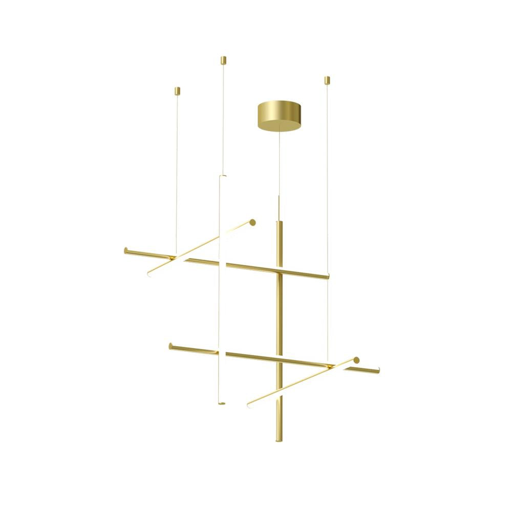 Breeze Modern Minimalist Classic Copper Metal Chandelier - Lamp Copper