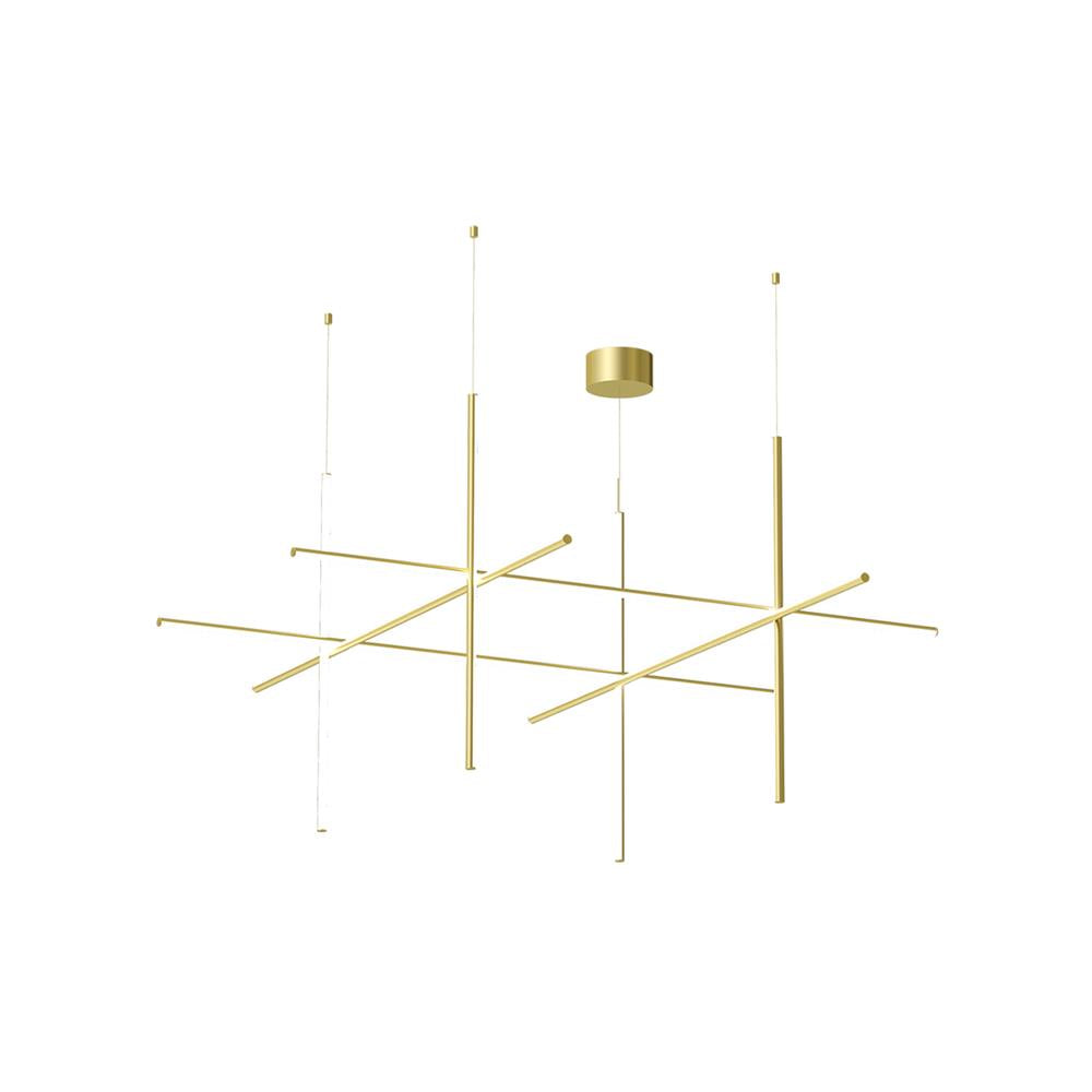 Breeze Modern Minimalist Classic Copper Metal Chandelier - Lamp Copper