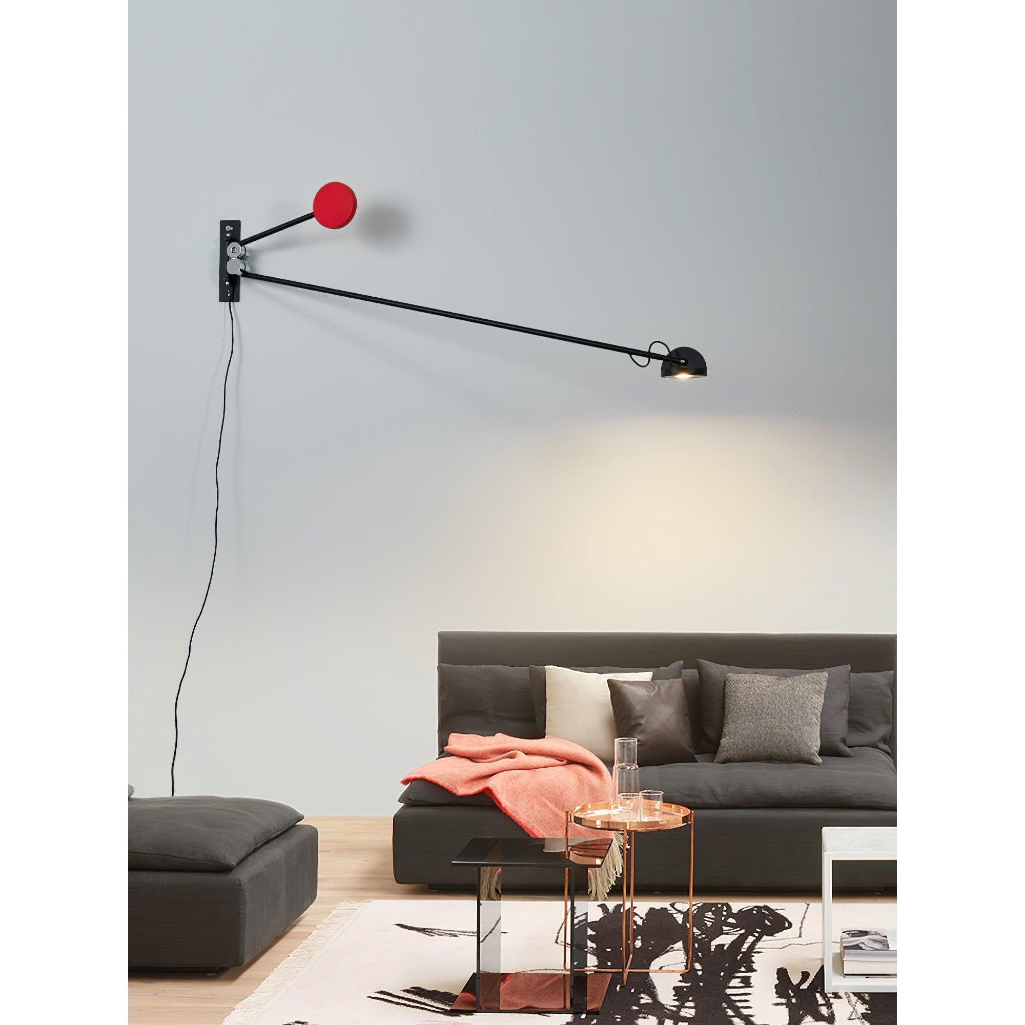 Cipher Modern Minimalist Art Metal Wall Lamp - Lamp Copper