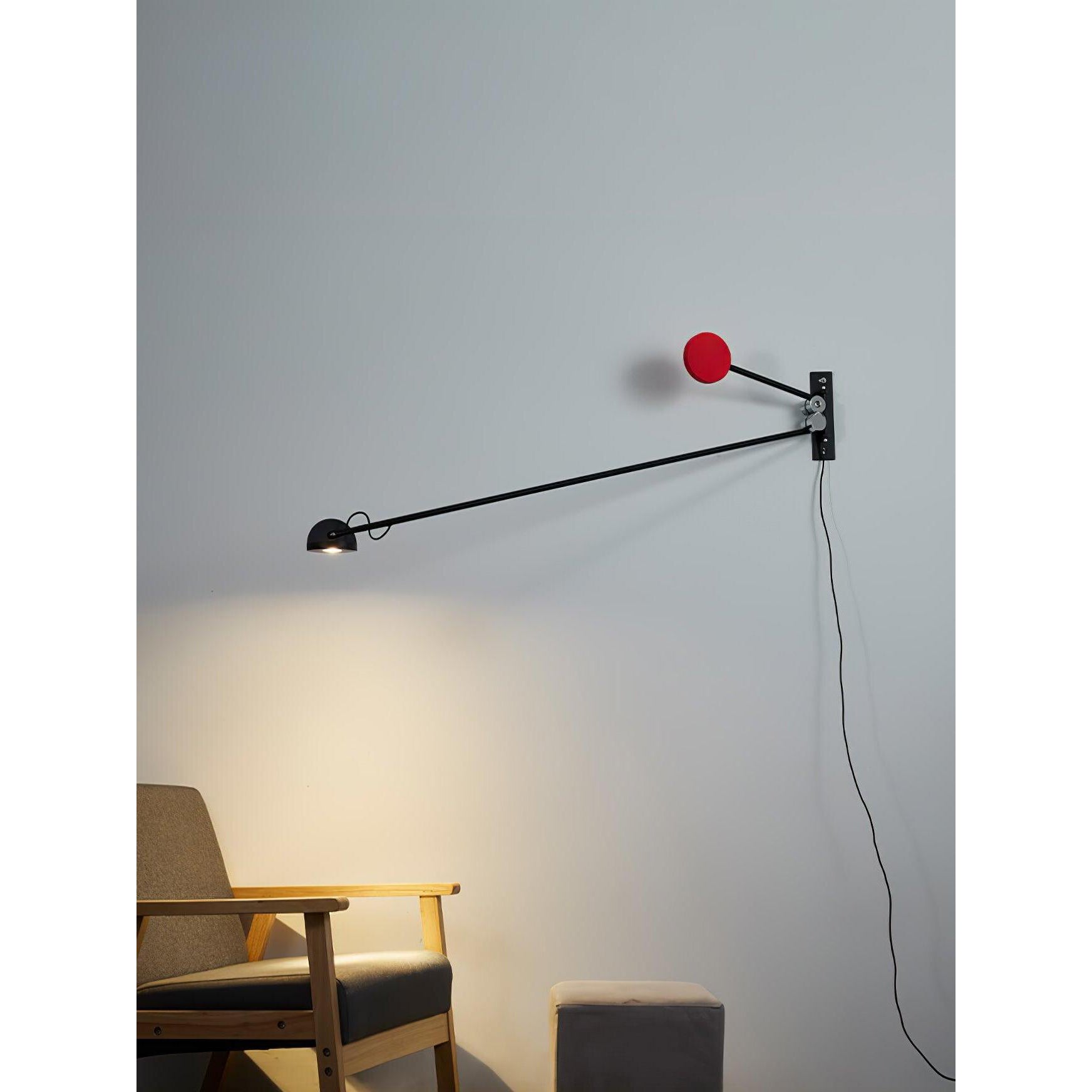 Cipher Modern Minimalist Art Metal Wall Lamp - Lamp Copper