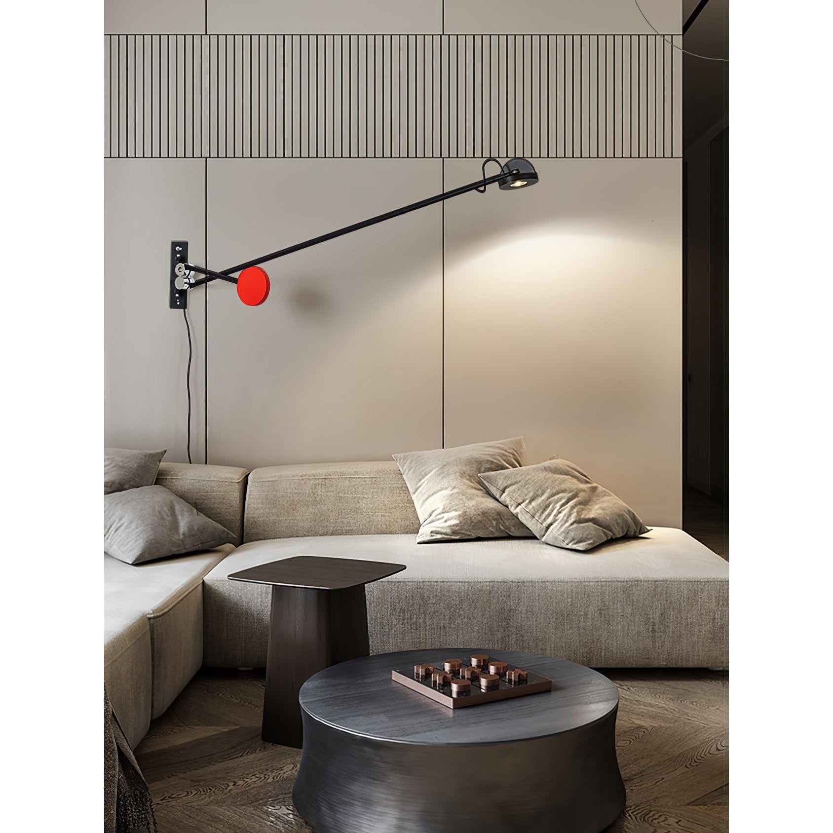 Cipher Modern Minimalist Art Metal Wall Lamp - Lamp Copper