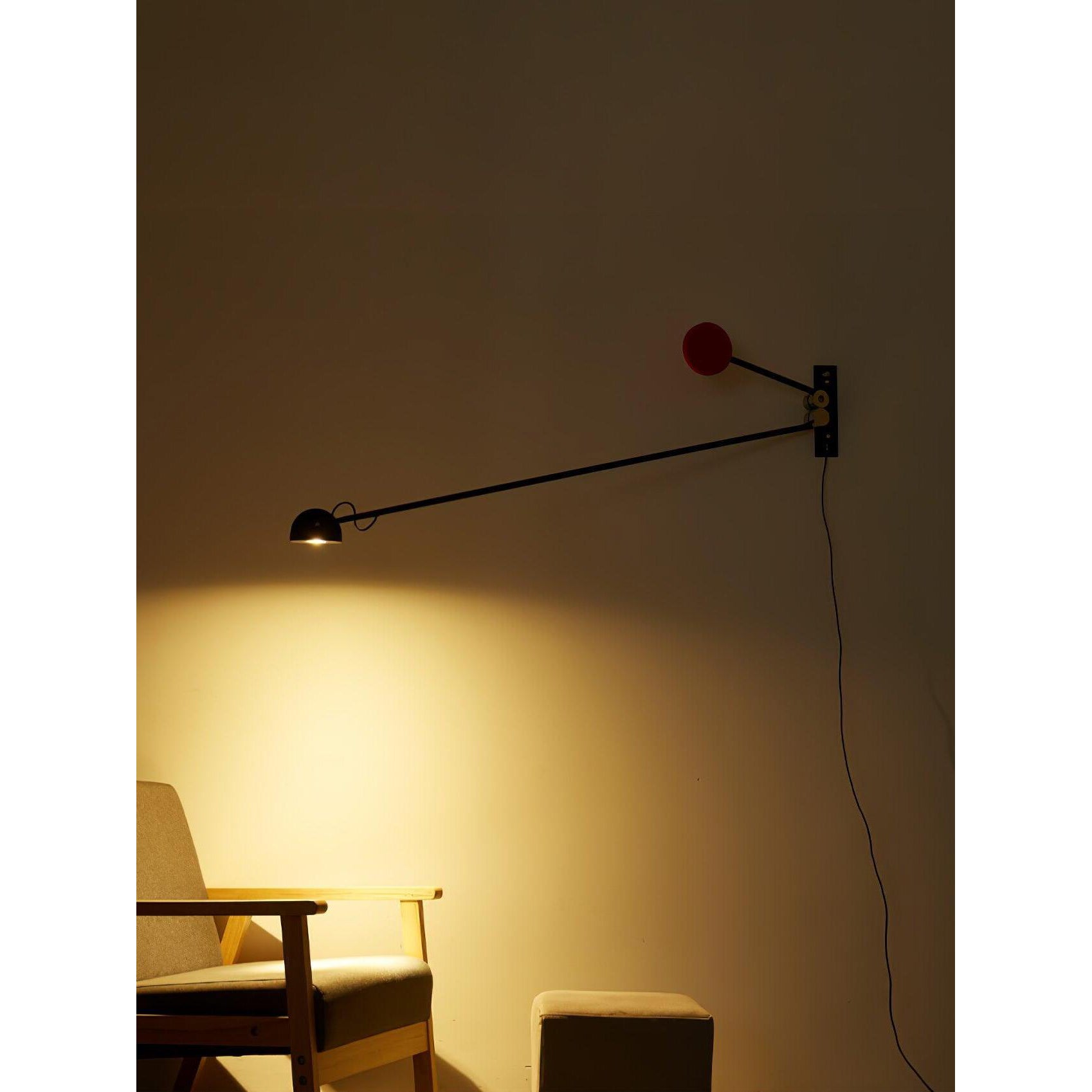 Cipher Modern Minimalist Art Metal Wall Lamp - Lamp Copper