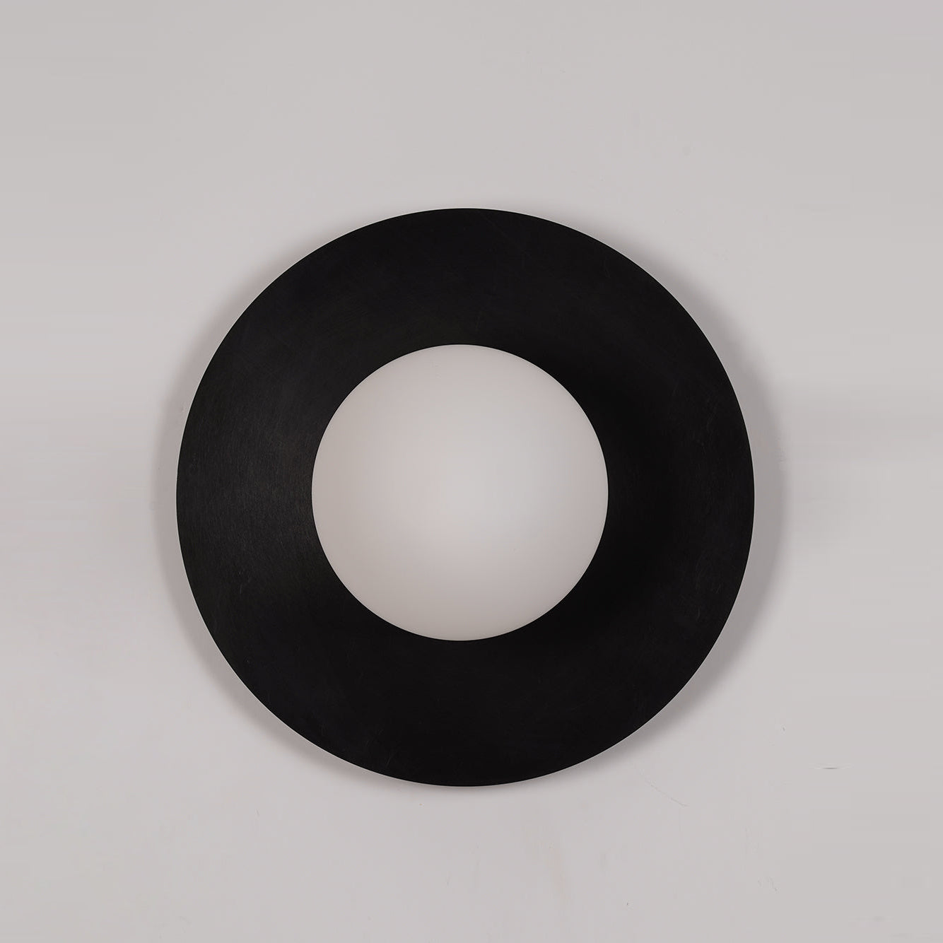Haze Modern Minimalist Round Metal Glass Wall Lamp - Lamp Copper
