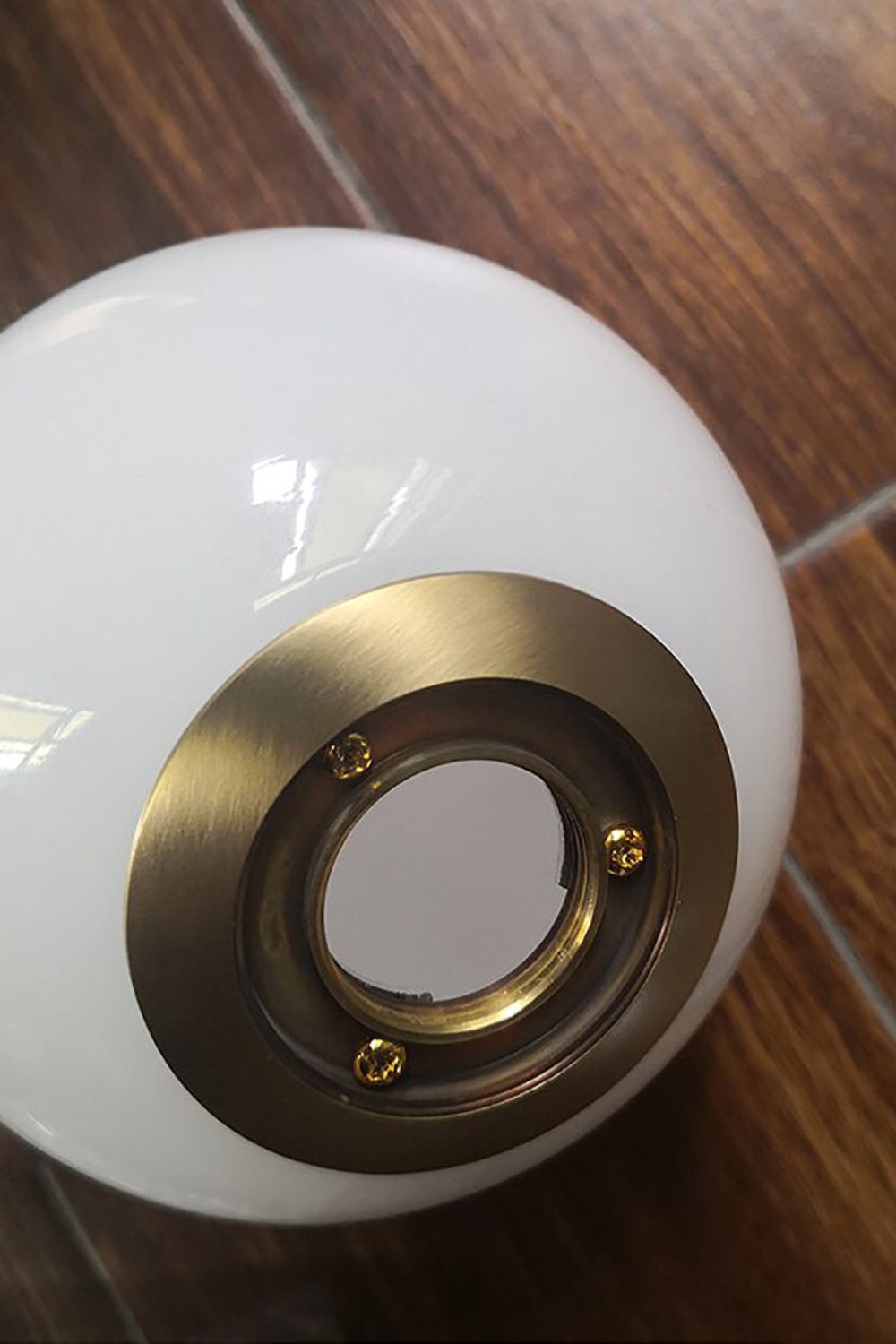 Haze Modern Minimalist Round Metal Glass Wall Lamp - Lamp Copper