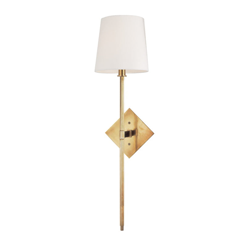 Kismet Modern Minimalist Brass Metal Fabric Wall Lamp - Lamp Copper