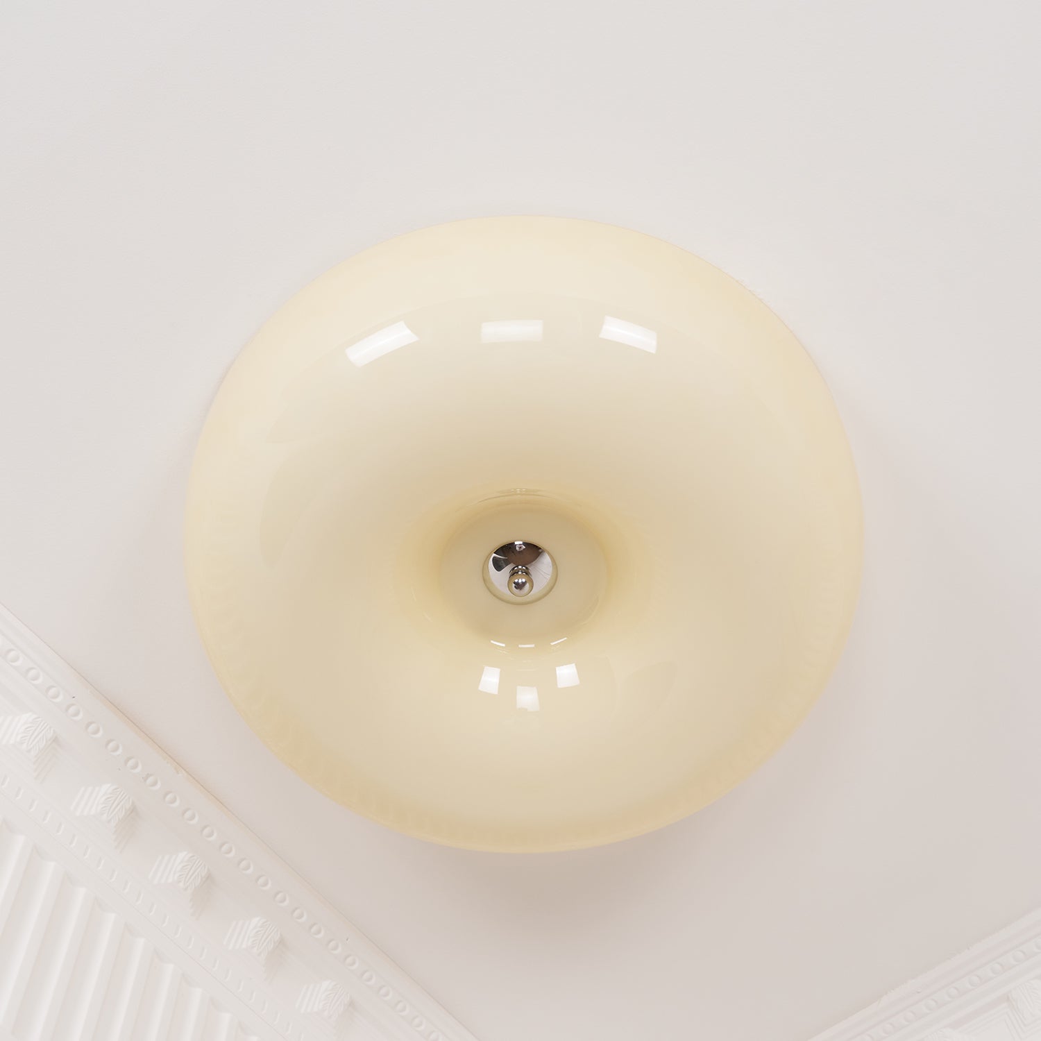 Ulsolir Premium Elegance Art Button Glass Ceiling Lamp - Lamp Copper