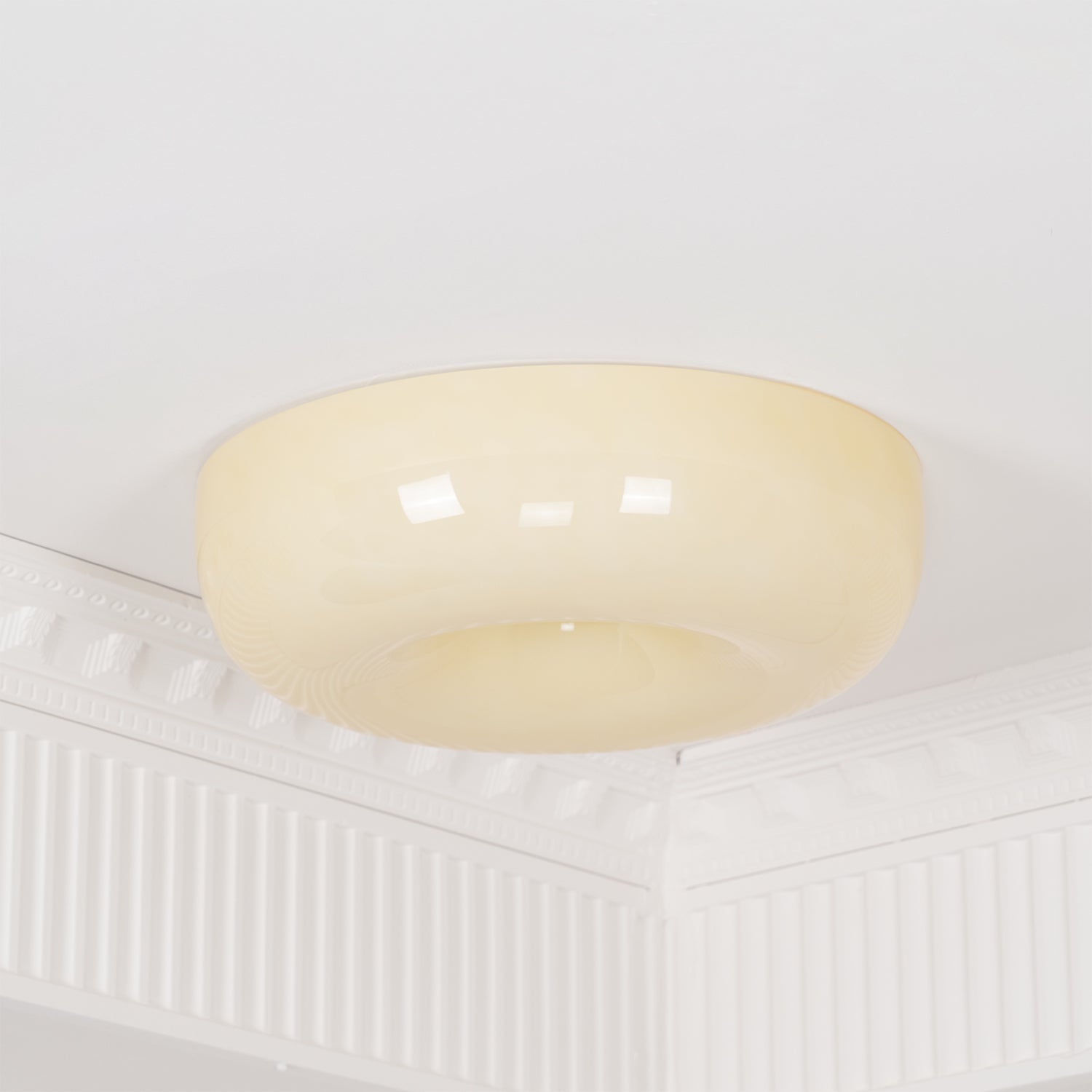 Ulsolir Premium Elegance Art Button Glass Ceiling Lamp - Lamp Copper