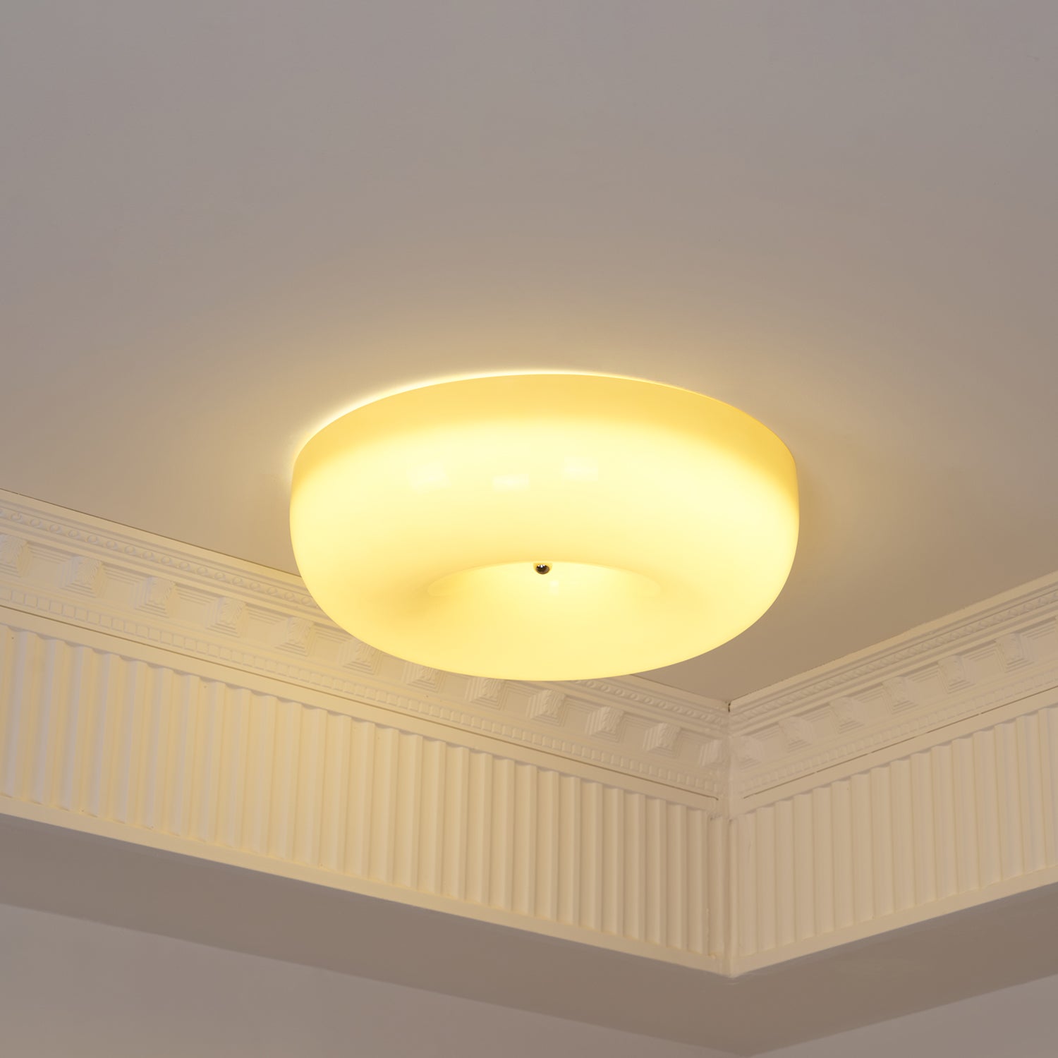 Ulsolir Premium Elegance Art Button Glass Ceiling Lamp - Lamp Copper