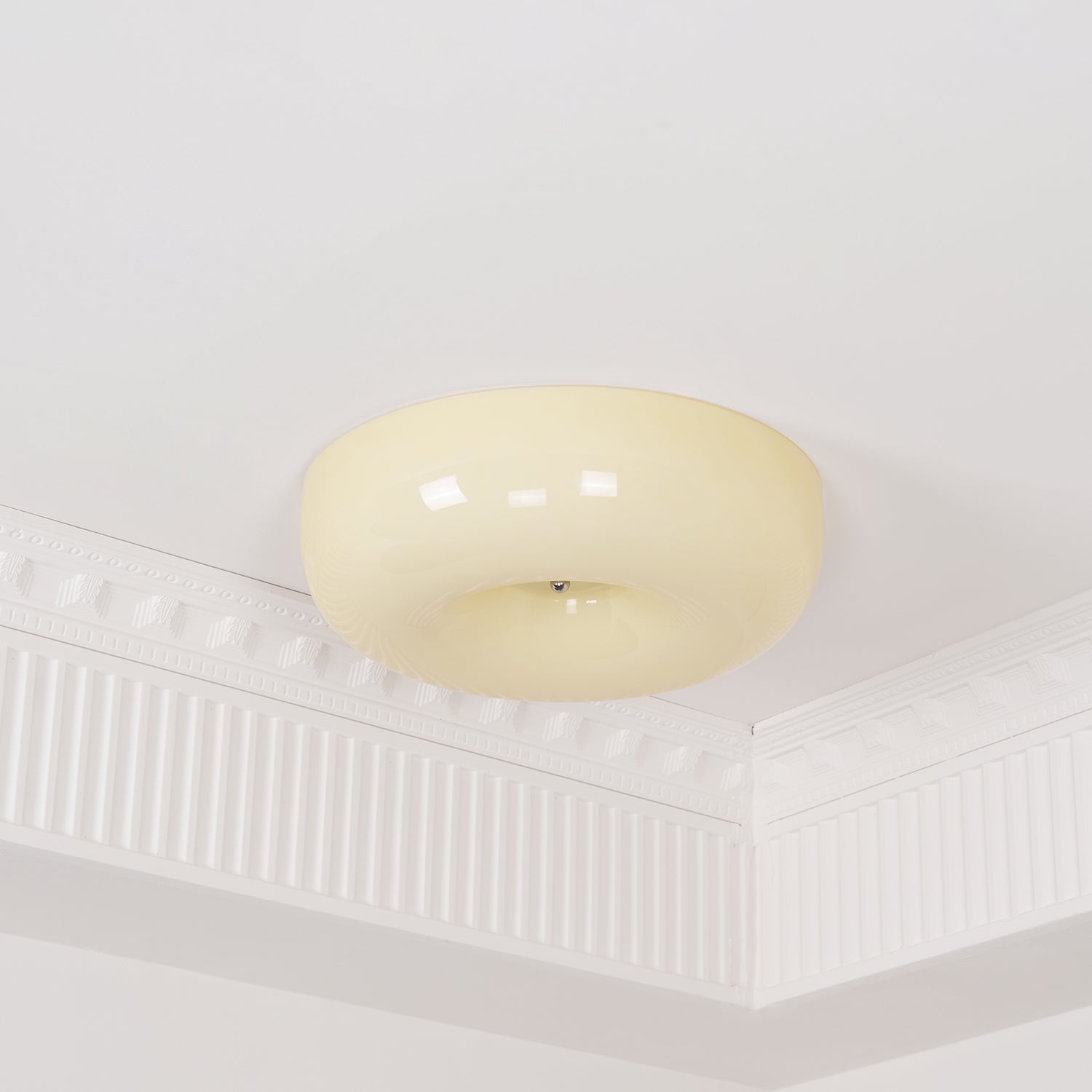 Ulsolir Premium Elegance Art Button Glass Ceiling Lamp - Lamp Copper