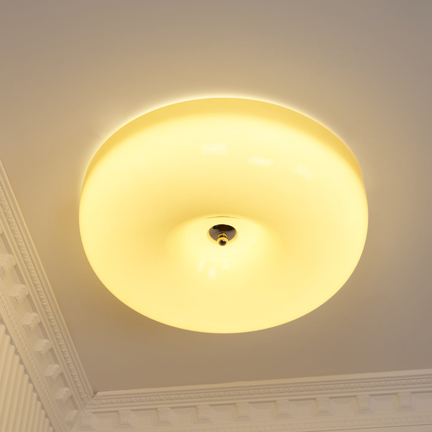 Ulsolir Premium Elegance Art Button Glass Ceiling Lamp - Lamp Copper