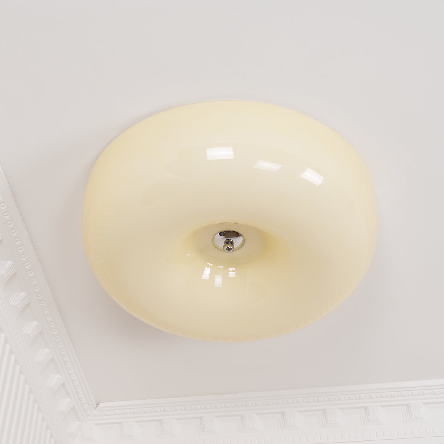 Ulsolir Premium Elegance Art Button Glass Ceiling Lamp - Lamp Copper