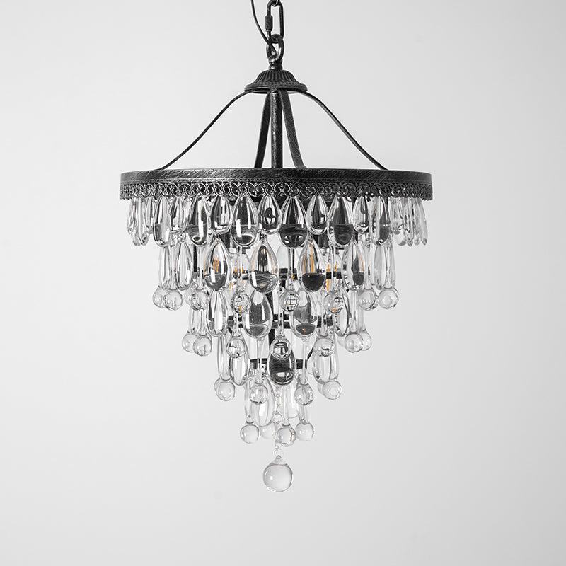 Blink Unique Inverted Pyramid Metal Crystal Chandelier - Lamp Copper