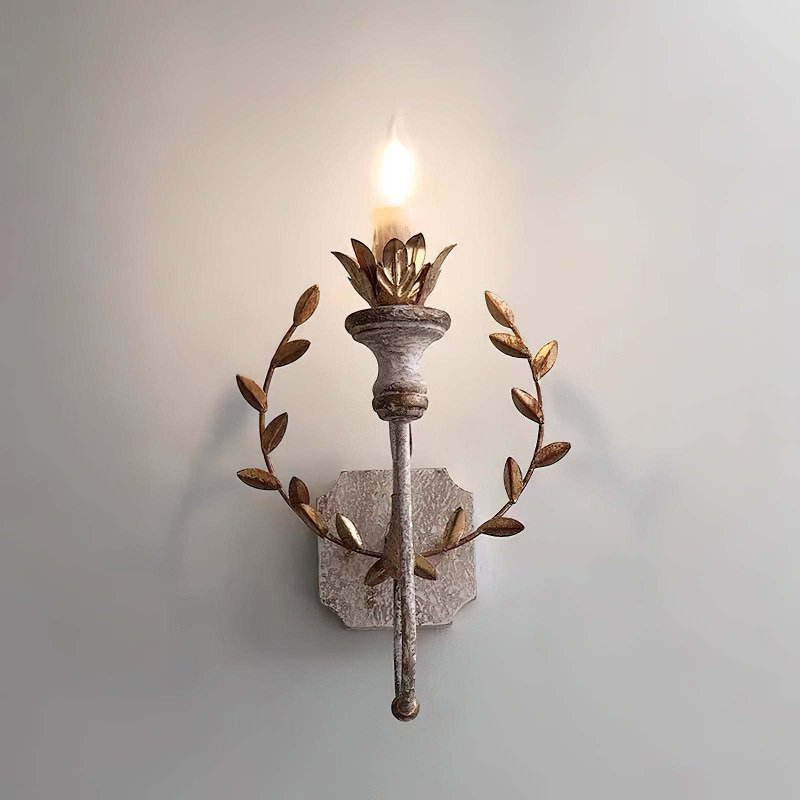 Charm Individual Creativity Wooden Metal Wall Lamp - Lamp Copper