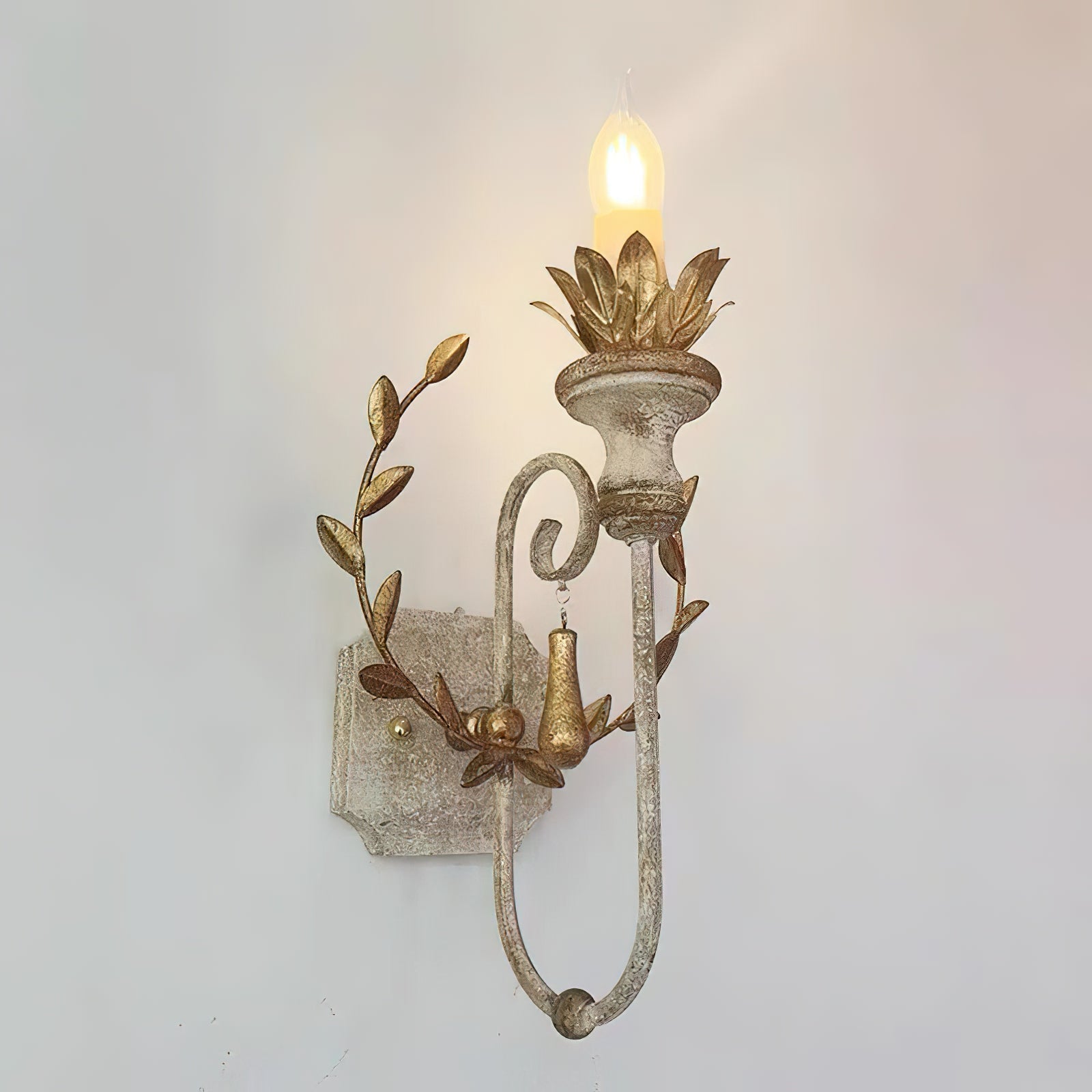 Charm Individual Creativity Wooden Metal Wall Lamp - Lamp Copper