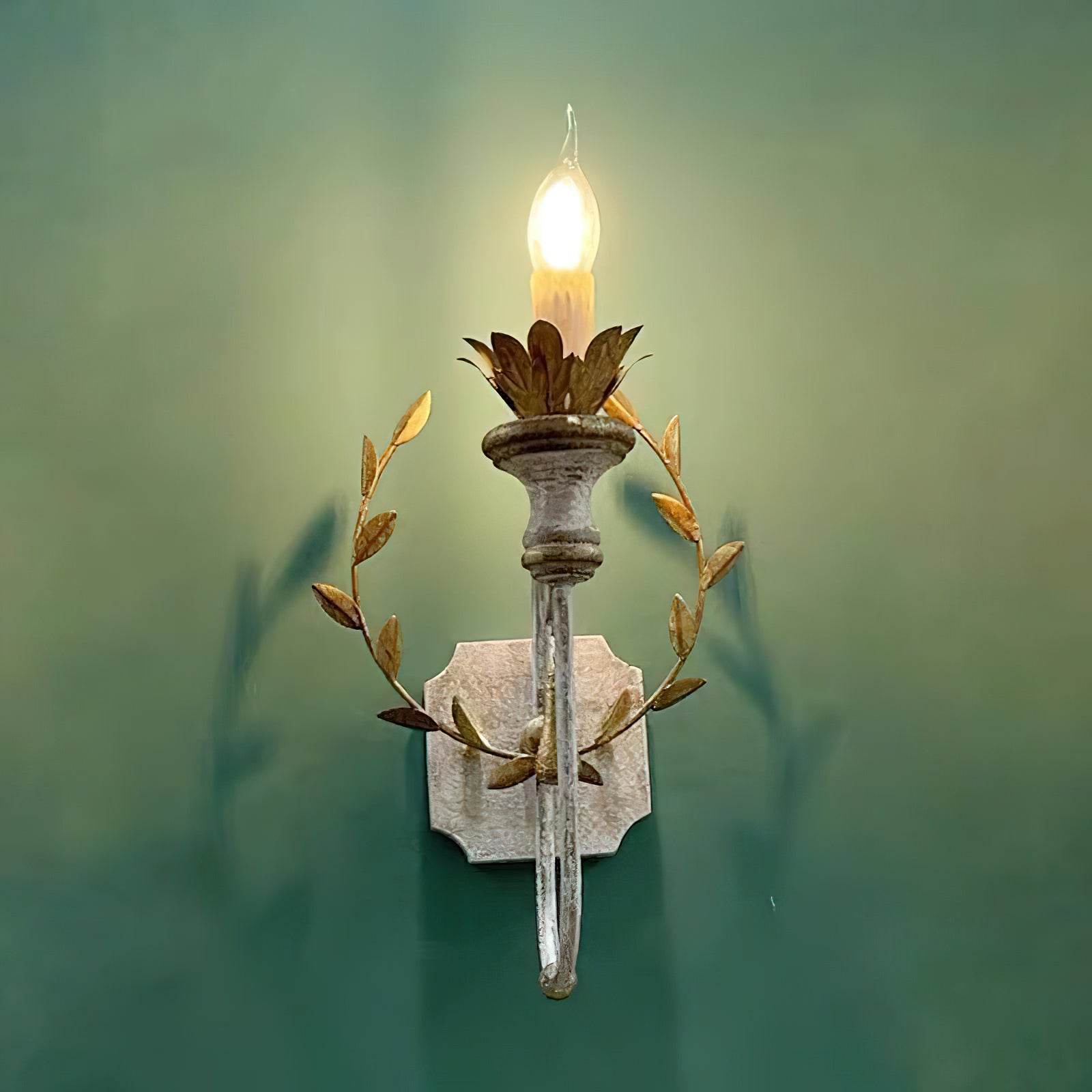 Charm Individual Creativity Wooden Metal Wall Lamp - Lamp Copper