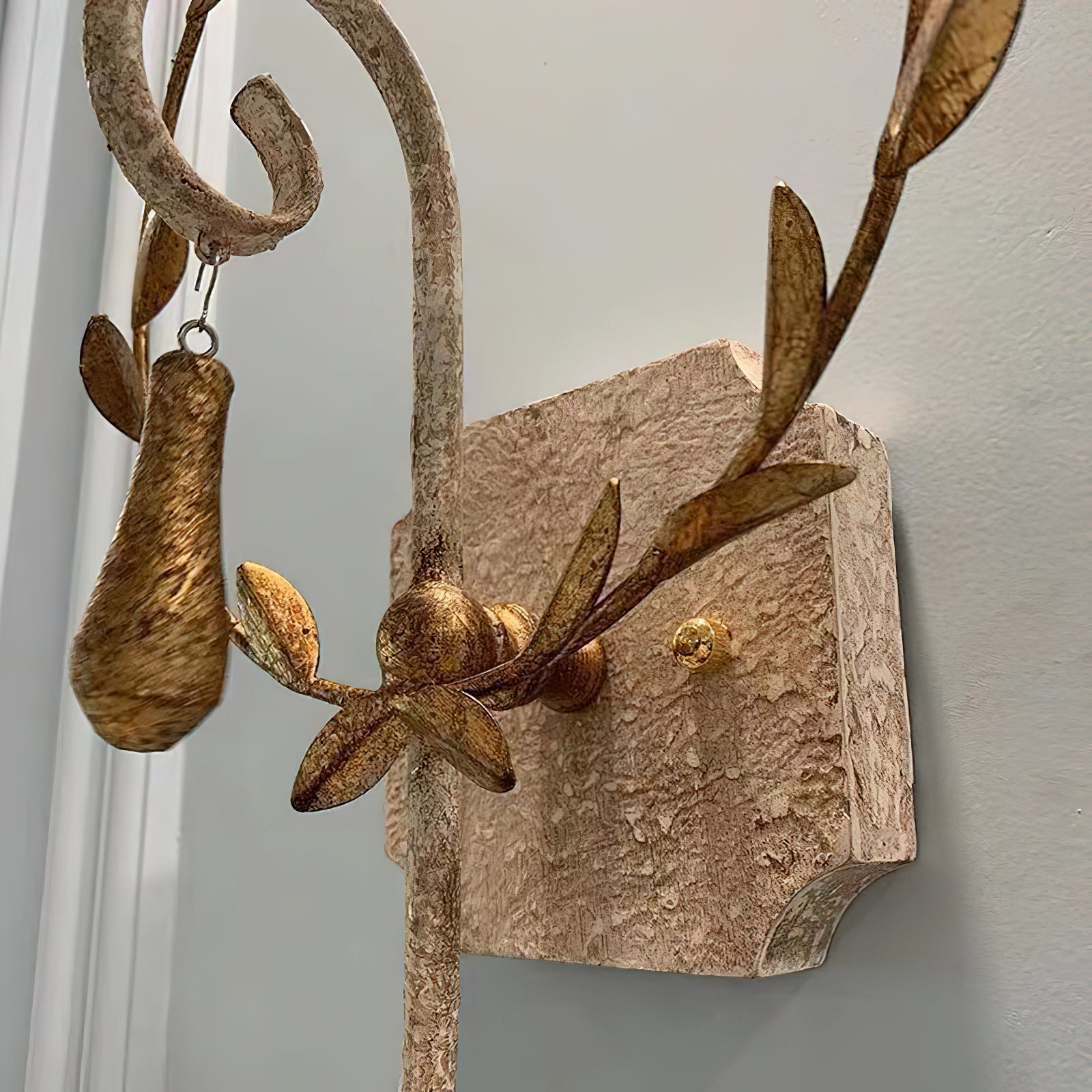 Charm Individual Creativity Wooden Metal Wall Lamp - Lamp Copper