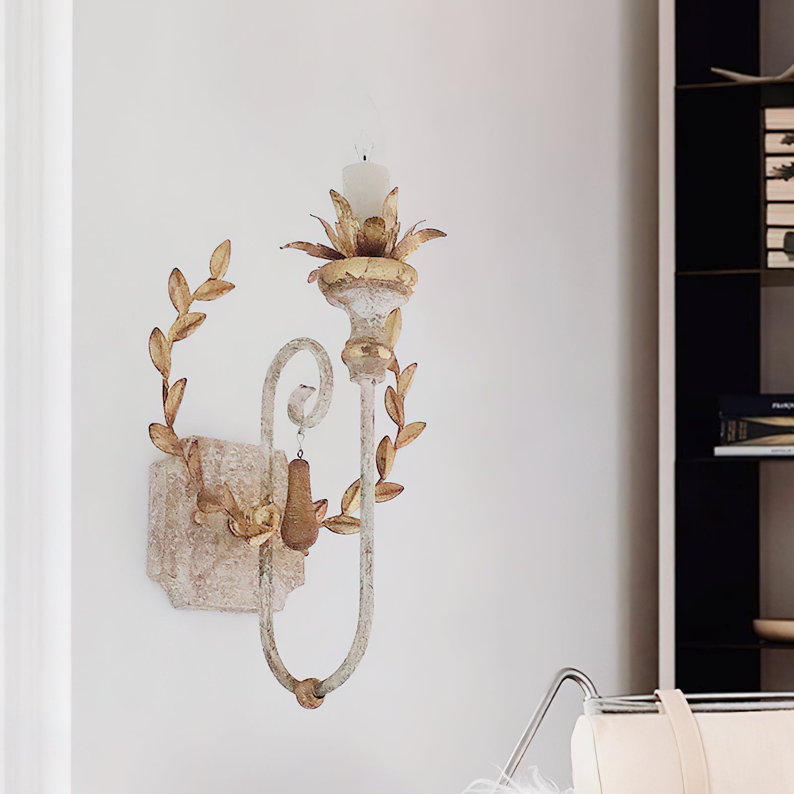 Charm Individual Creativity Wooden Metal Wall Lamp - Lamp Copper