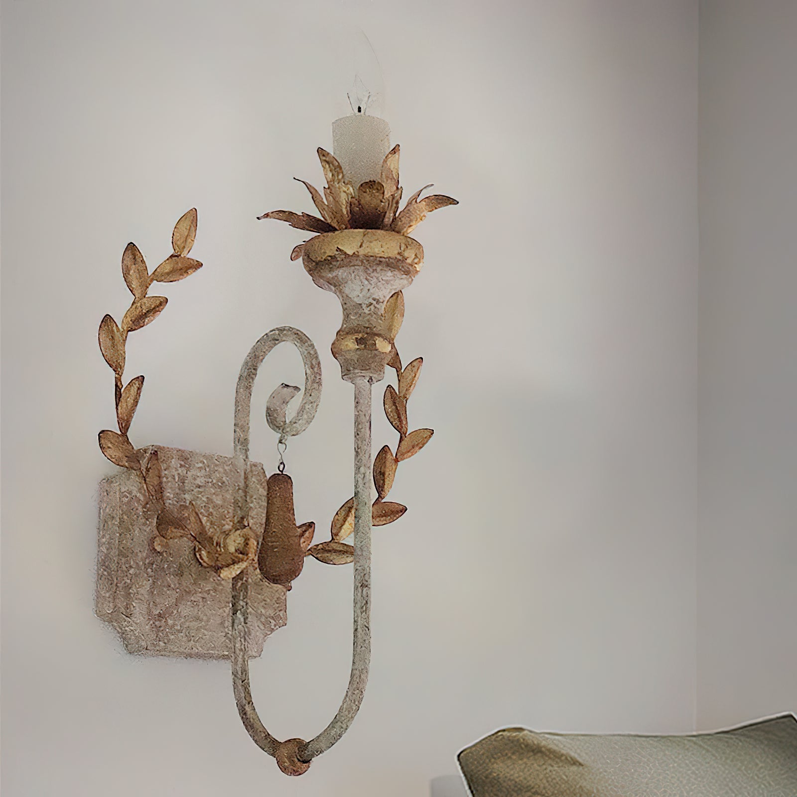 Charm Individual Creativity Wooden Metal Wall Lamp - Lamp Copper