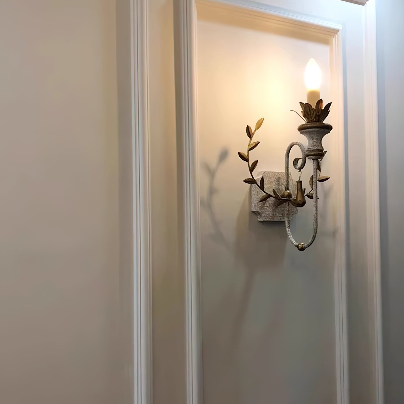 Charm Individual Creativity Wooden Metal Wall Lamp - Lamp Copper