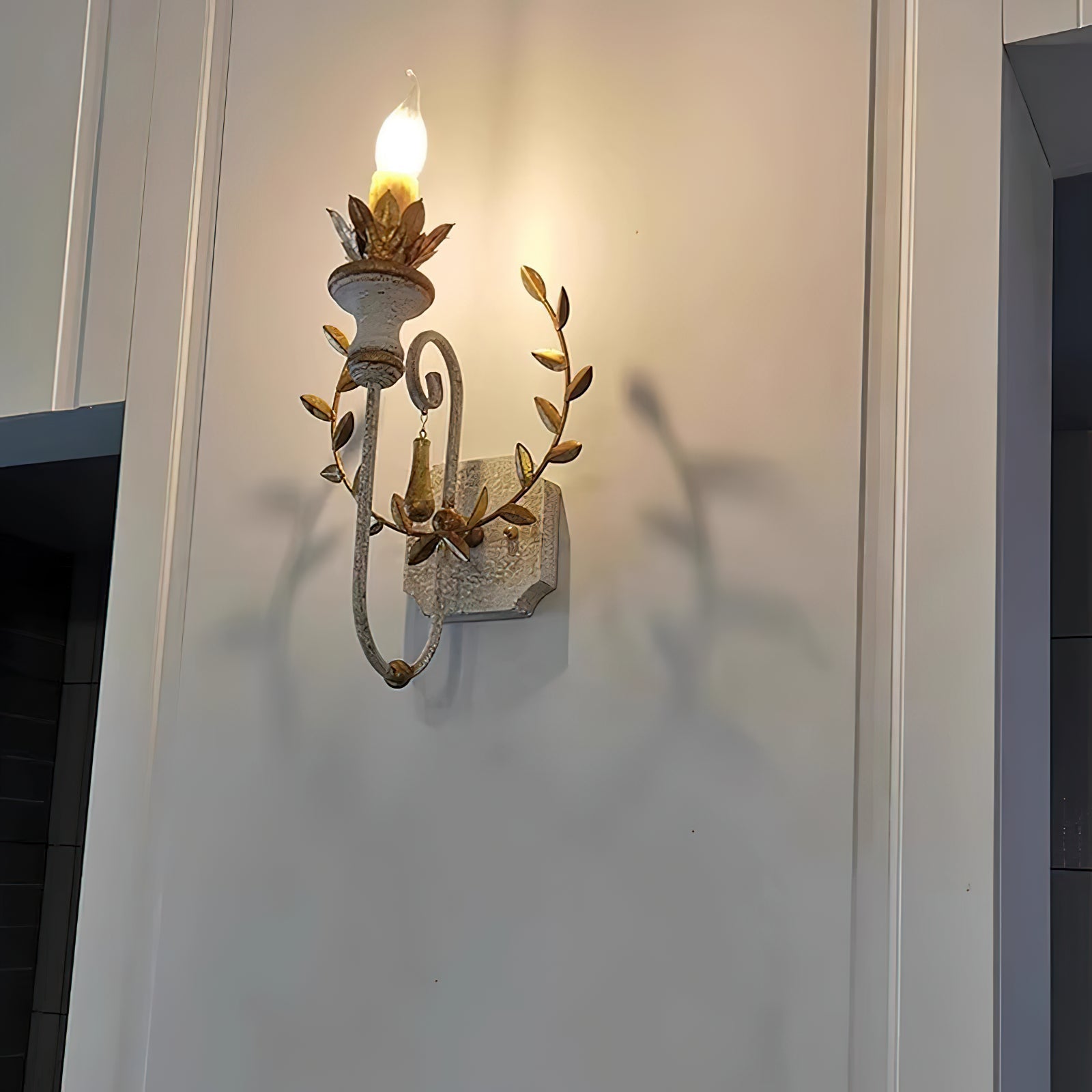 Charm Individual Creativity Wooden Metal Wall Lamp - Lamp Copper