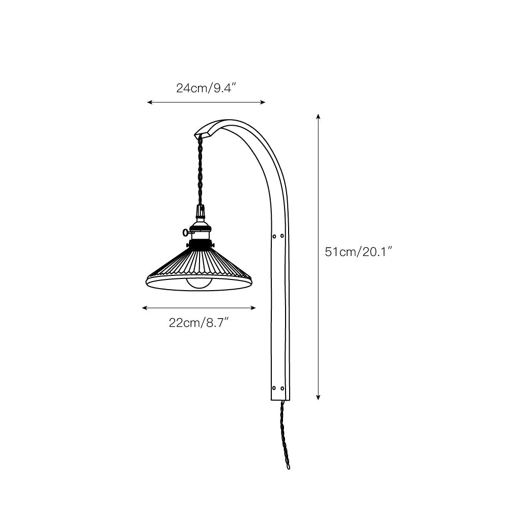 Dapple Modern Minimalist Walnut Ceramic Wall Light - Lamp Copper
