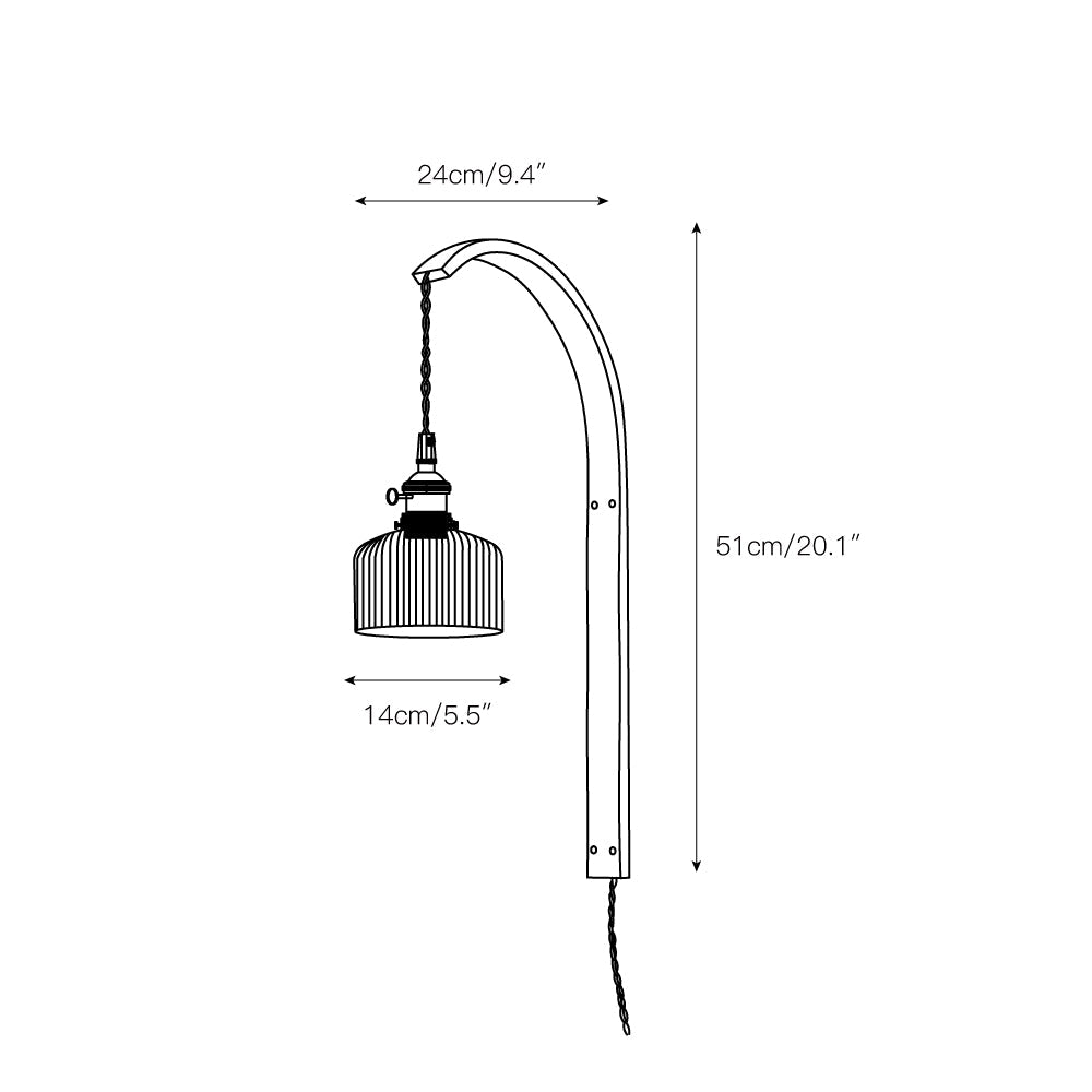 Dapple Modern Minimalist Walnut Ceramic Wall Light - Lamp Copper