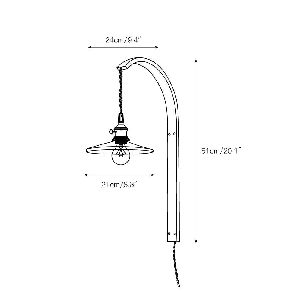 Dapple Modern Minimalist Walnut Ceramic Wall Light - Lamp Copper