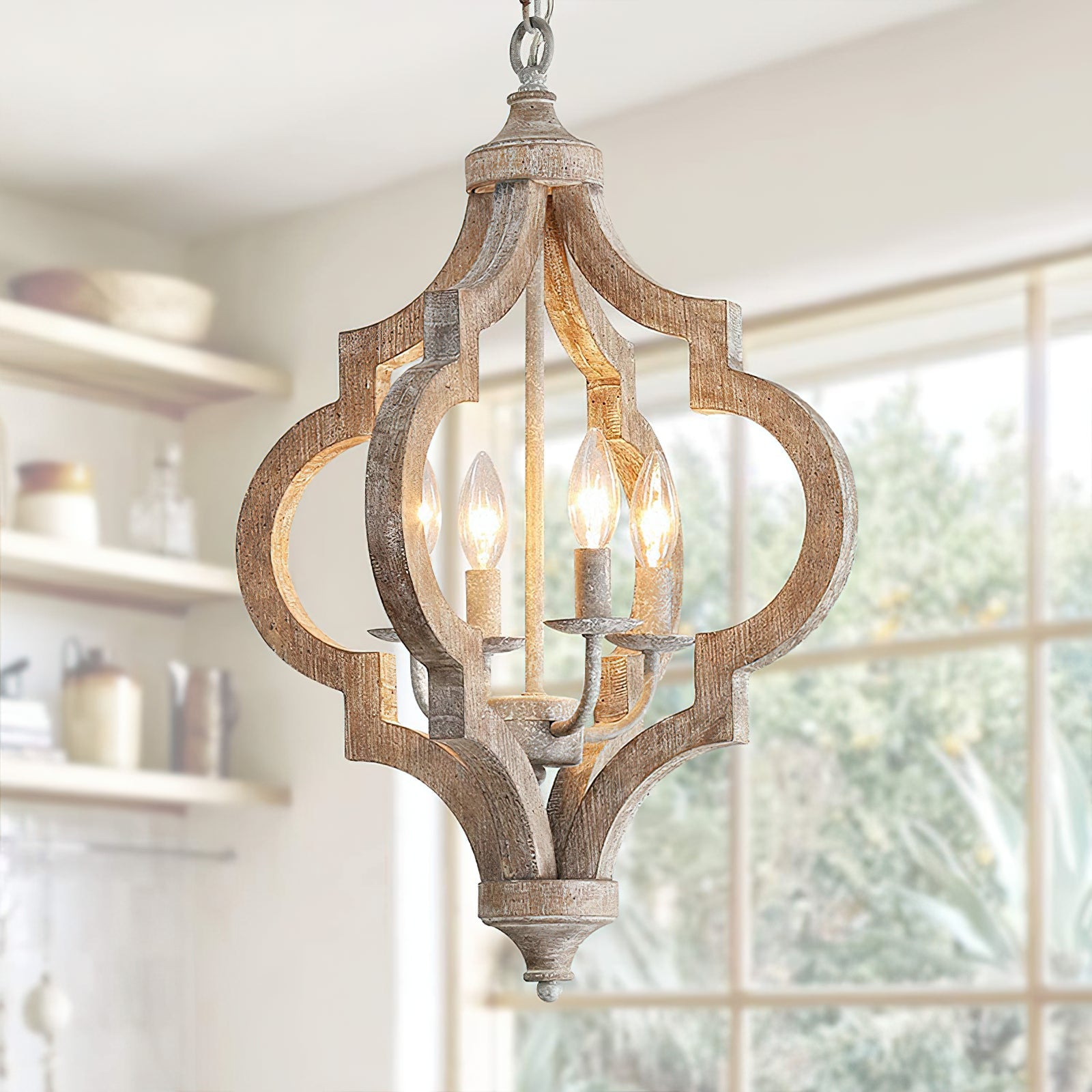 Fervor Individual Creativity Wooden Chandelier - Lamp Copper