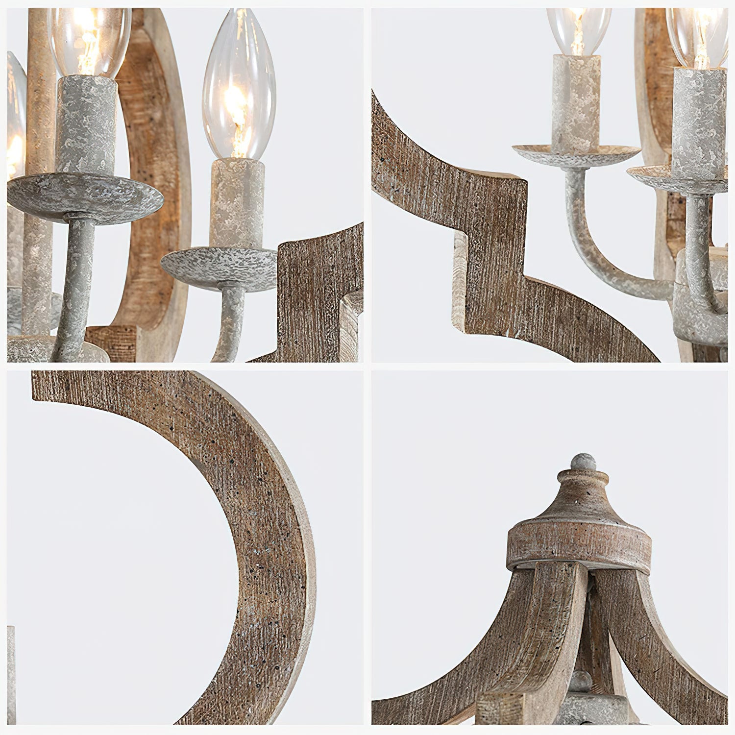 Fervor Individual Creativity Wooden Chandelier - Lamp Copper