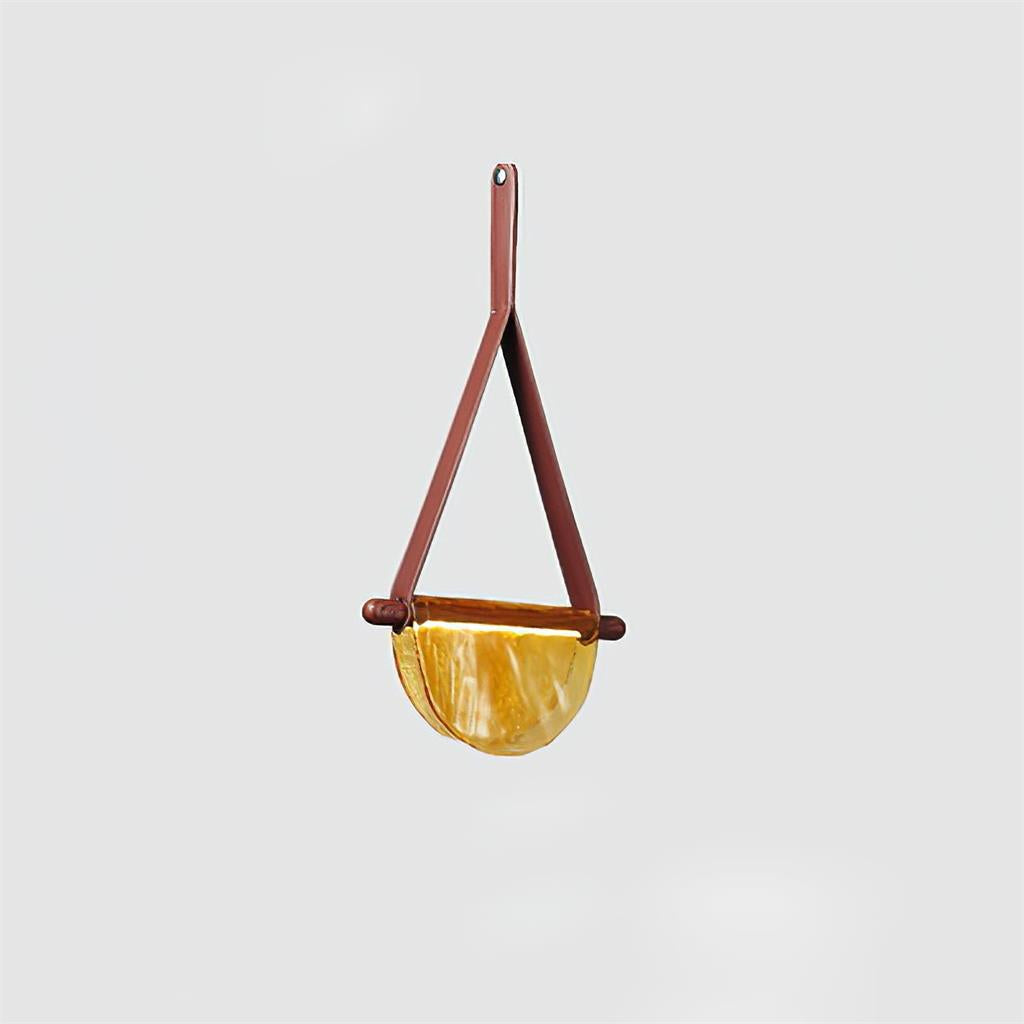 Knack Art Modern Minimalist Glass Metal Pendant Lamp - Lamp Copper