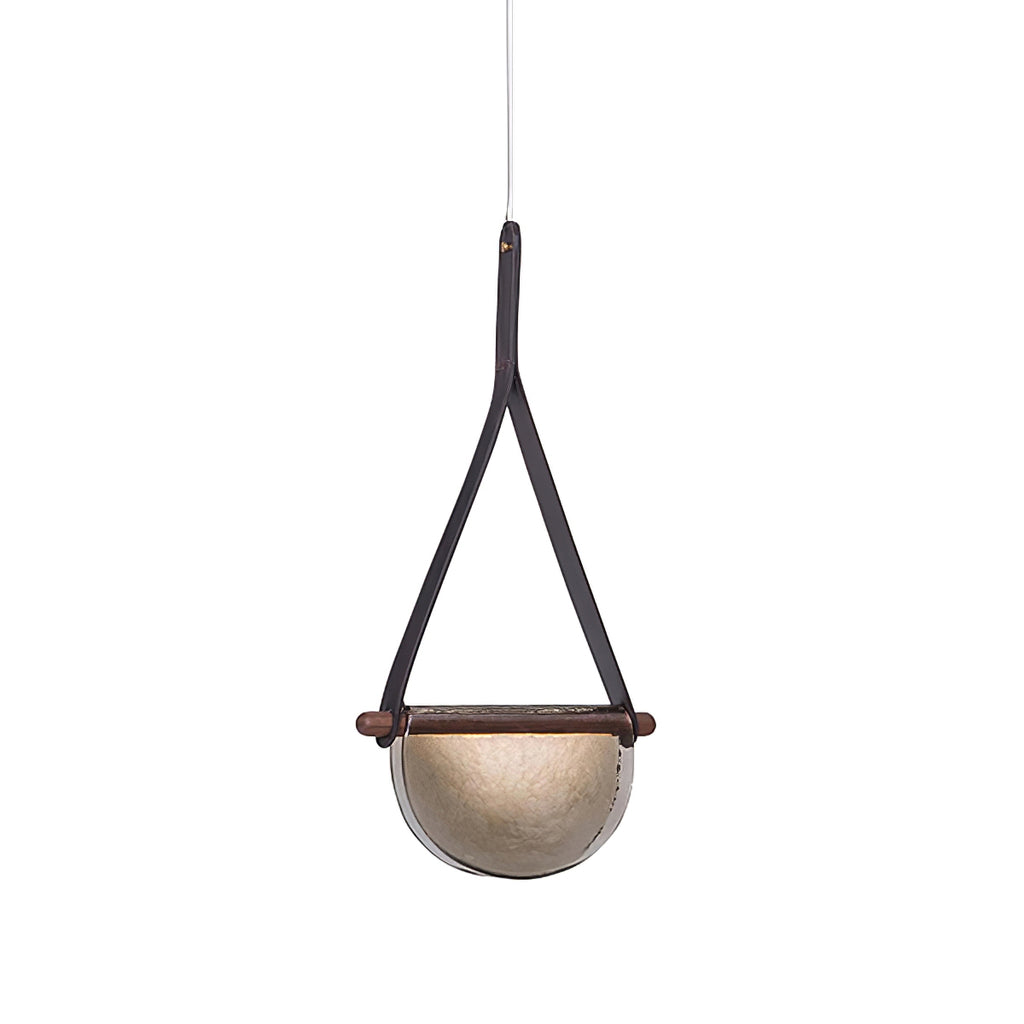 Knack Art Modern Minimalist Glass Metal Pendant Lamp - Lamp Copper