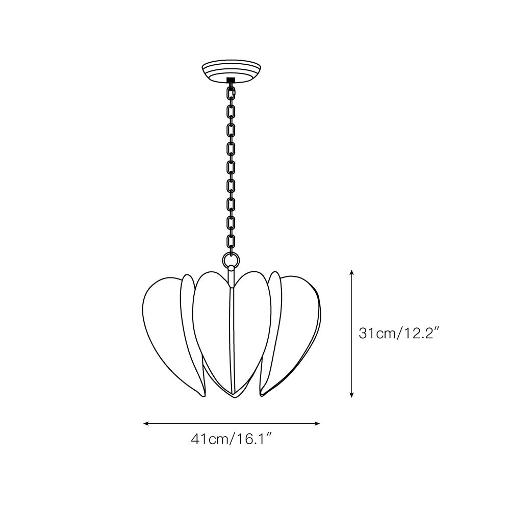 Opus Individual Creativity Art Metal Chandelier - Lamp Copper