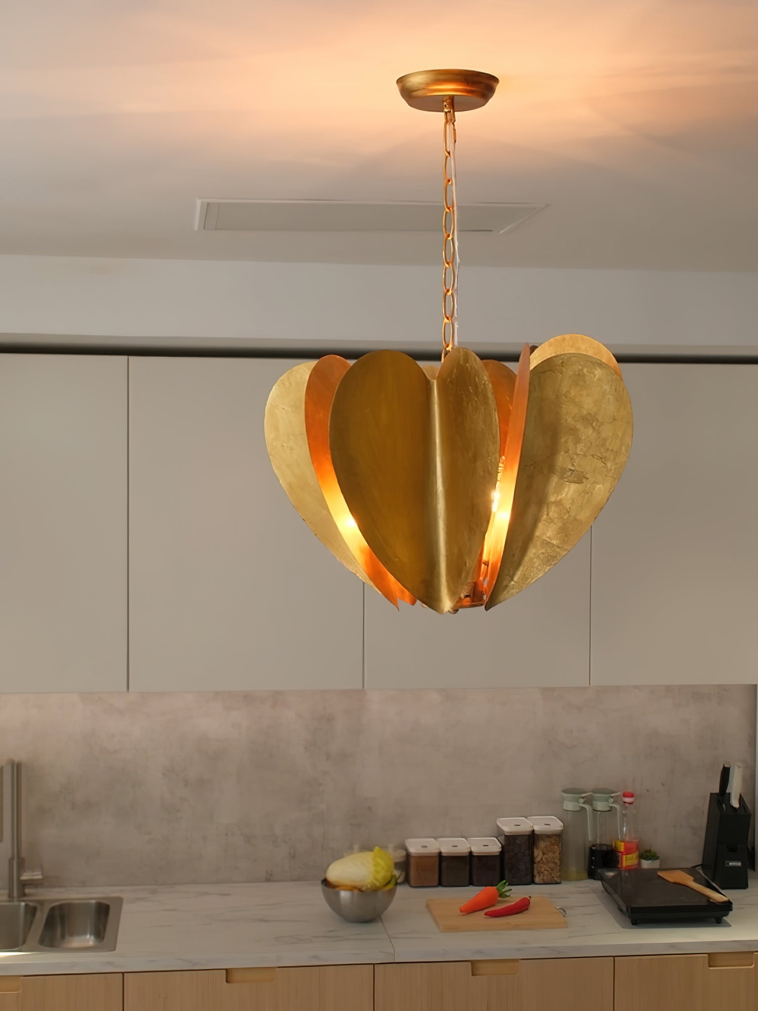 Opus Individual Creativity Art Metal Chandelier - Lamp Copper