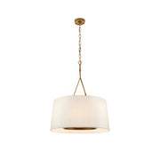 Wink Modern Minimalist Brass Fabric Pendant Lamp - Lamp Copper